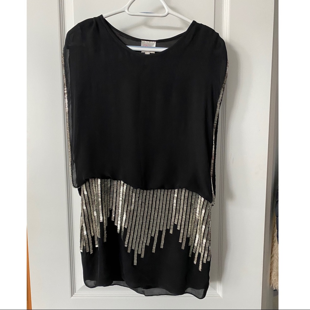 Parker Black Sequin Dress